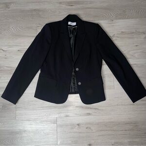 Calvin Klein Blazer 8 Minimal Collegiate Preppy Business Casual Smart Chic